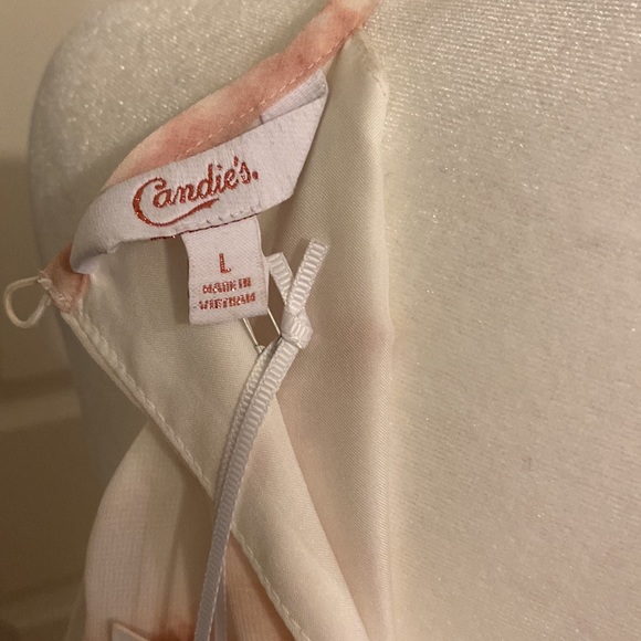 Halter Dress size L very pretty and flowing dress. Mauve and cream. - Picture 10 of 12